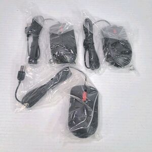 Lenovo OEM USB Wired Optical Mouse 1PSM51M37185 NEW Lot of 3 PC Laptop Computer